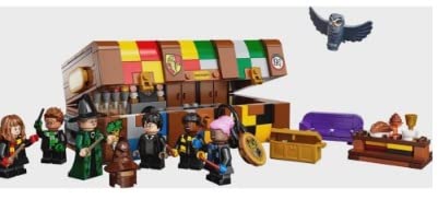 LEGO Harry Potter Hogwarts Magical Trunk, Luggage Set, Building Toy Idea for Kids, Customizable Toy, Girls & Boys with Movie Minifigures and House
