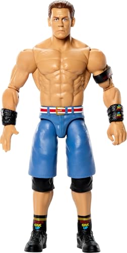 Mattel WWE John Cena Action Figure, Main Event Series #165, 6-inch Collectible Superstar with 14 Articulation Points & Life-Like Look