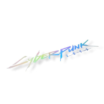 Cyberpunk Vinyl Sticker Cyberpunk car Decal Cyberpunk car Sticker Water Proof Cyberpunk Sticker Reflective for car for Laptop (Rainbow)