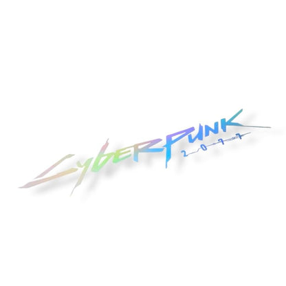 Cyberpunk Vinyl Sticker Cyberpunk car Decal Cyberpunk car Sticker Water Proof Cyberpunk Sticker Reflective for car for Laptop (Rainbow)