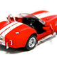 KiNSMART - 1965 Shelby Cobra 427 S/C 1:32 Scale 5" Die Cast Metal Model Classic Toy Car