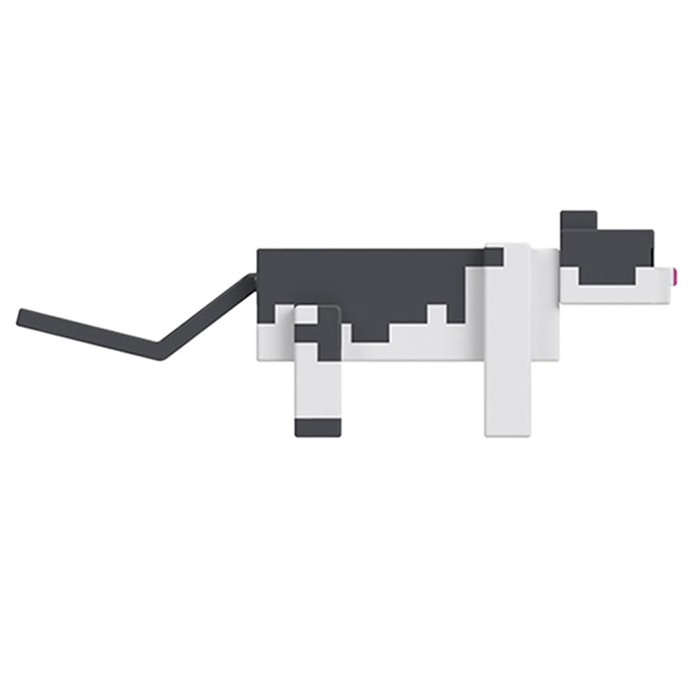 Minecraft 15 Years Jellie Cat Action Figure, Raw Salmon and Bed Included