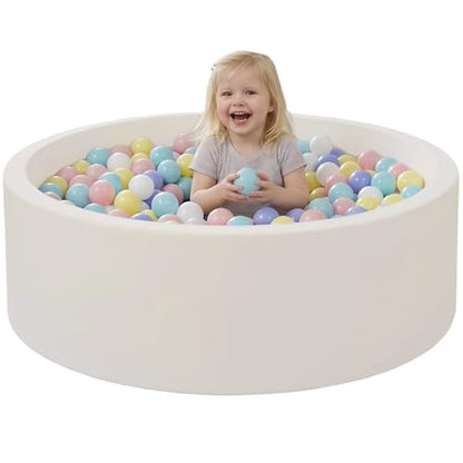 35.4"x 11.8" Foam Ball Pit,Ball Pits for Toddlers Babies-White