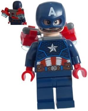 LEGO Superheroes: Captain America Minifig with Jetpack, Tesseract, and Mjolnir