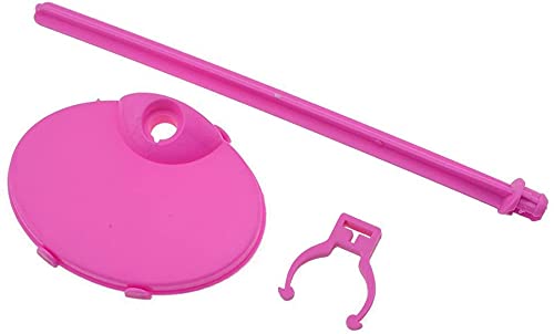 APOHALO Toy Stand Support for Dolls & Action Figures, 20 PCS Prop Up Mannequin Model Display Holders, 11" to 13" Dolls Accessories, Pink Rose
