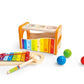 Hape Pound & Tap Bench with Slide Out Xylophone - Award Winning Durable Wooden Musical Pounding Toy for Toddlers