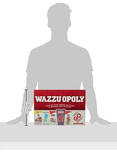 Late for the Sky Wazzuopoly Washington State University Board Game, Opoly-Style Edition for Alumni, Students & Families, 2-6 Players, One-Hour Mode