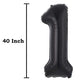 40inch Jumbo Black 18 Number Balloons for 18th Birthday Party Decoration