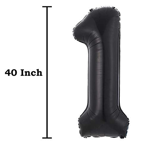 40inch Jumbo Black 18 Number Balloons for 18th Birthday Party Decoration