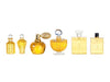 Melody Jane Dollhouse Amber Perfume Bottles 6 Assorted Shop Bedroom Bathroom Accessory