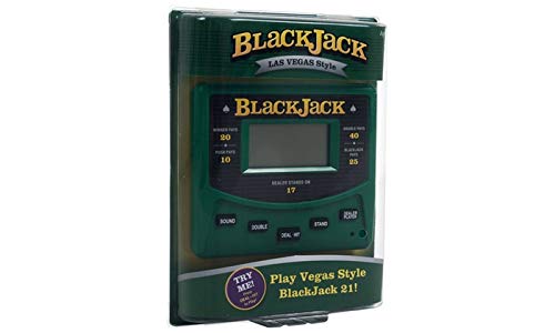 RecZone LLC Vegas Gambling Electronic Travel Game Pack - Slot Machine, Poker, and Blackjack Handheld Game