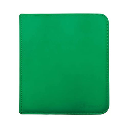 Ultra Pro Vivid 12 Pocket Card Binder with Zipper - Green, Medium