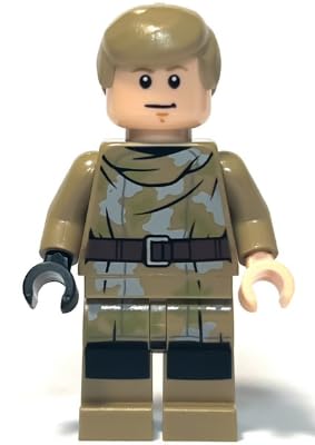 LEGO Star Wars: Luke Skywalker in Endor Outfit with Dark Green Lightsaber