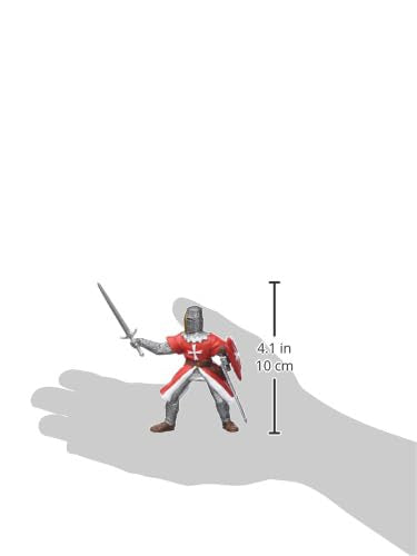 Papo - Realistic Knight of Malta Figure - Ages 3+ - Historical Collection - Educational Play Medieval Orders - Gift Idea Toy for Girls and Boys
