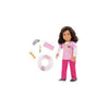 Our Generation - Paloma - 18-Inch Vet Doll - Brown Eyes & Brunette Hair - Doctor Accessories - Pretend Play - Toy for Kids 3 Years +