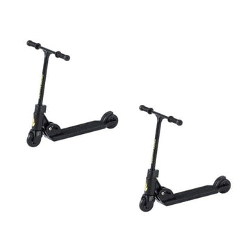 ZLmoue 2Pcs Black T-Head Finger Scooter, Stress Relief Desk Gadget for Skate Fans and Office Workers, Precision Control for Smooth Tricks and Focus