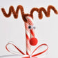 Christmas Crafts Kit - Brown Pipe Cleaners and Red Pom Poms - 96 Piece - Make Reindeer and More!