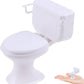 White Plastic Decoration 1:12 House Toilet House Bathroom Furniture Mini Toilet Decoration for House Decoration Accessories Dollhouse Furniture Cake