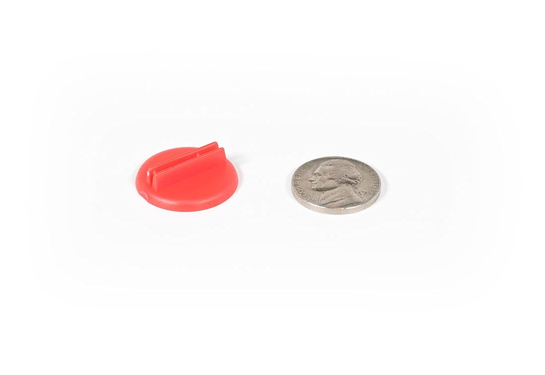 Plastic Card Stand to Hold Up Playing Cards or Cardboard Cut-outs: 20 Red