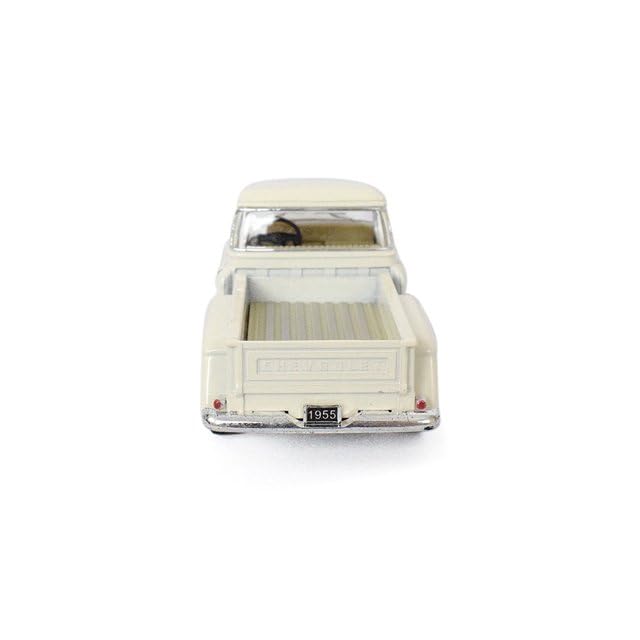 KiNSMART 1955 Chevrolet Stepside Pickup Truck 5 Inch 1:32 Scale Die Cast Metal Little Truck (White)