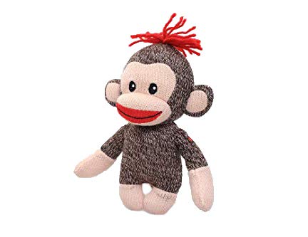 Plushland Original Curioso Brown Sock Monkey, Hand Knitted, Stuffed Animal Toy Gift-for Kids, Babies, Teens, Girls and Boys Baby Doll Present Puppet 6