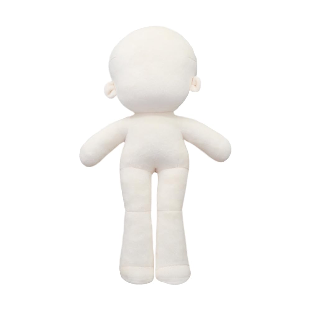 niannyyhouse 10cm 13cm 15cm 20cm 30cm 40cm Plush Doll Plain Glossy Standing Sitting Humanoid Stuffed Toys Dress Up Wearable Clothing (30cm-Without