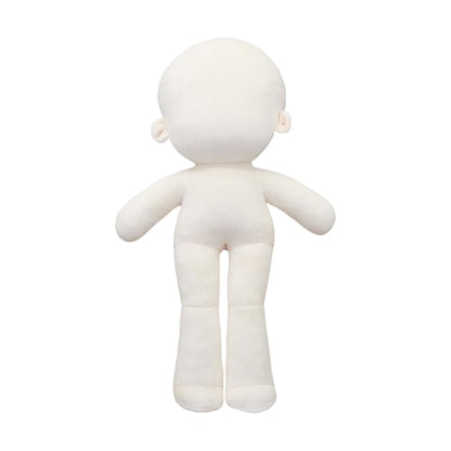 niannyyhouse 10cm 13cm 15cm 20cm 30cm 40cm Plush Doll Plain Glossy Standing Sitting Humanoid Stuffed Toys Dress Up Wearable Clothing (30cm-Without