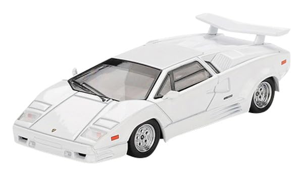 MINI GT Countach 25th Anniversary White Limited Edition 1/64 Diecast Model Car MGT01134