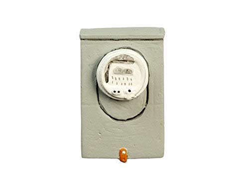 Melody Jane Dollhouse Electric Meter 1:12 Scale Miniature Garage Kitchen Wall Accessory