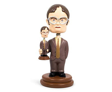 Surreal Entertainment The Office Double Dwight Resin Bobblehead | Collectible Action Figure Statue, Desk Toy Accessories | Novelty Gifts for Home