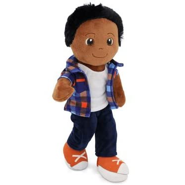 Playtime by Eimmie 14" Soft Baby Doll for Boys (Charlie) - Plush Rag Doll for Toddlers & Infants, Washable Stuffed Toy with Sensory Fabric Body
