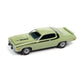 1973 Plymouth Road Runner 440 Mist Green with Black Stripes and Green Interior Vintage Muscle Limited Edition to 14910 Pieces Worldwide 1/64 Diecast