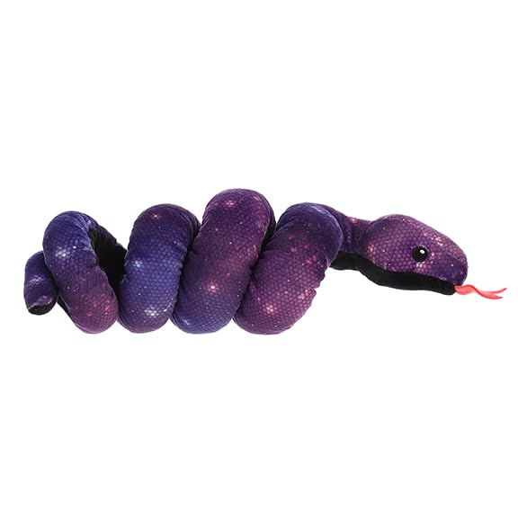 Aurora® Playful Snake Wrist Wranglers™ Twilight Galaxy Snake™ Stuffed Animal - Vibrant Colors for an Eye-Catching Design - Perfect for Kids, Adults