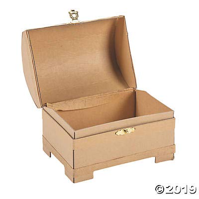 Fun Express DIY Mini Treasure Chests - Makes 12 - Crafts for Kids