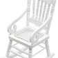 SXFSE Doll House Rocking Chair, 1:12 Scale Wooden Dollhouse Accessories Miniature Funiture Decor Model