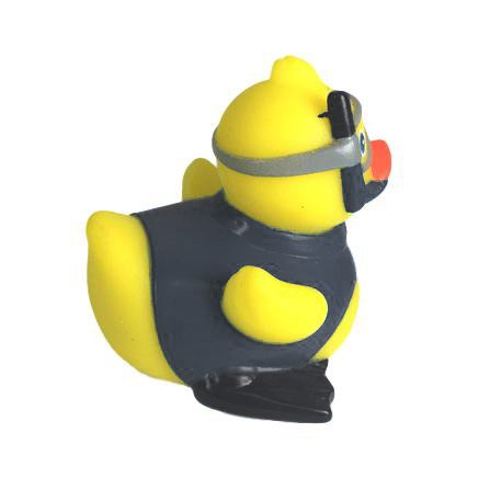 3" Rubber Duck [Sealed Hole, Floats Upright] - Baby Safe Bathtub Bathing Toy - Snorkel Rubber Duck