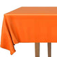 DecorRack 6 Pack Orange Plastic Tablecloths (Rectangular 54x108 in)