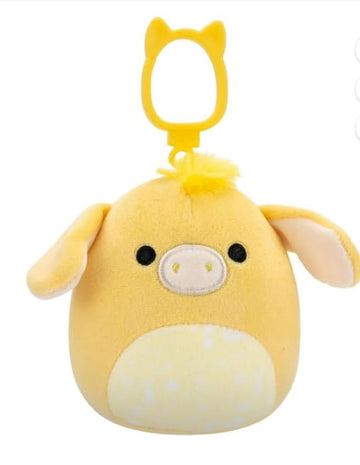 Squishmallows Gavyn The Donkey, 3.5 Inch Clip Plush Toy