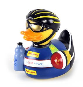 CelebriDucks Floating Rubber Ducks - Collectible Bath Toy Gift for Kids & Adults of All Ages (Le Tour de Duck)