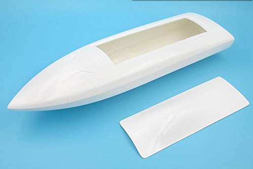 PerfectPlaza New Mono L400mm x 125mm Brushless Electric Boat Racing Fiberglass Mini Hull Body Shell