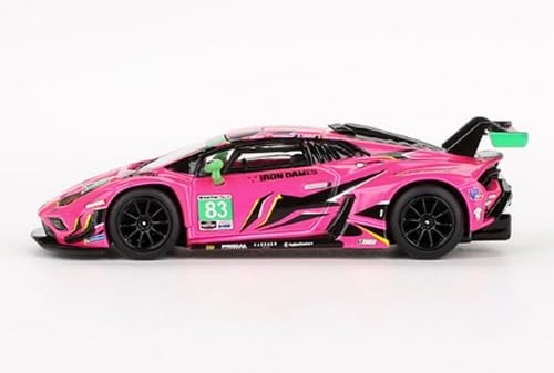 TSM MODEL Scale Miniatures MiniGT Lamborghini Huracan GT3 EVO2#83 Iron Dames 2023 IMSA Daytona 24 Hrs Collectors 1:64 Scale Model MGT00772