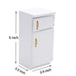 1:12 Scale Mini Wooden Furniture Miniature Kitchen Furniture Set Mini House Accessories Furniture Model for Birthday Gifts