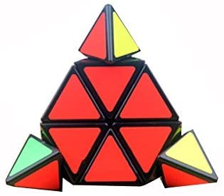 Pyramid Magic Speed Cube Rainbow Dysmorphism Magic Cube Twist 3x3 Stickerelss Speed Cube Puzzle Toys By YUNTENG