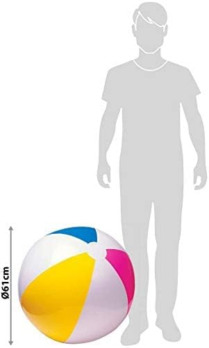 INTEX 24" Inflatable Paradise Panel Colorful Beach Ball - 59032EP (Set of 4)