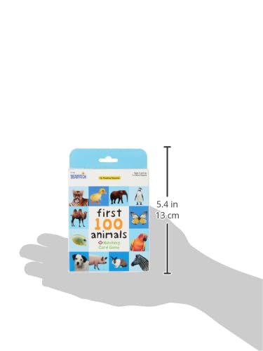 Briarpatch, First 100 Animals Matching Card Game, Based On Board Books by Roger Priddy, Preschool Learning for Kids
