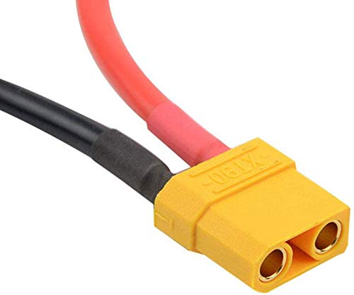 Yiqigou 2-Pack XT90 Plug Series Battery Connector 1 Female to 2 Males Adapter Lead with 3.93inch 10AWG Silicone Cable for RC Battery Helicopter
