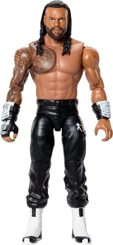 Mattel WWE Roman Reigns Action Figure, Main Event Series #166, 6-inch Collectible Superstar with 14 Articulation Points & Life-Like Look
