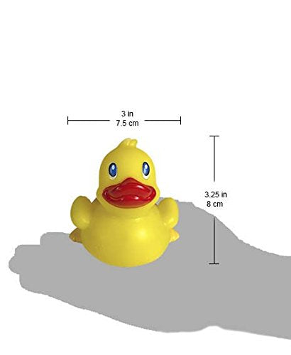 3" Rubber Duck [Sealed Hole, Floats Upright] - Baby Safe Bathtub Bathing Toy - Cowboy Rubber Duck