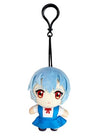 Great Eastern Entertainment Evangelion New Movie - Rei Ayanami (School Uniform) Mini Plush Plush w/Hook Clip 4.5"