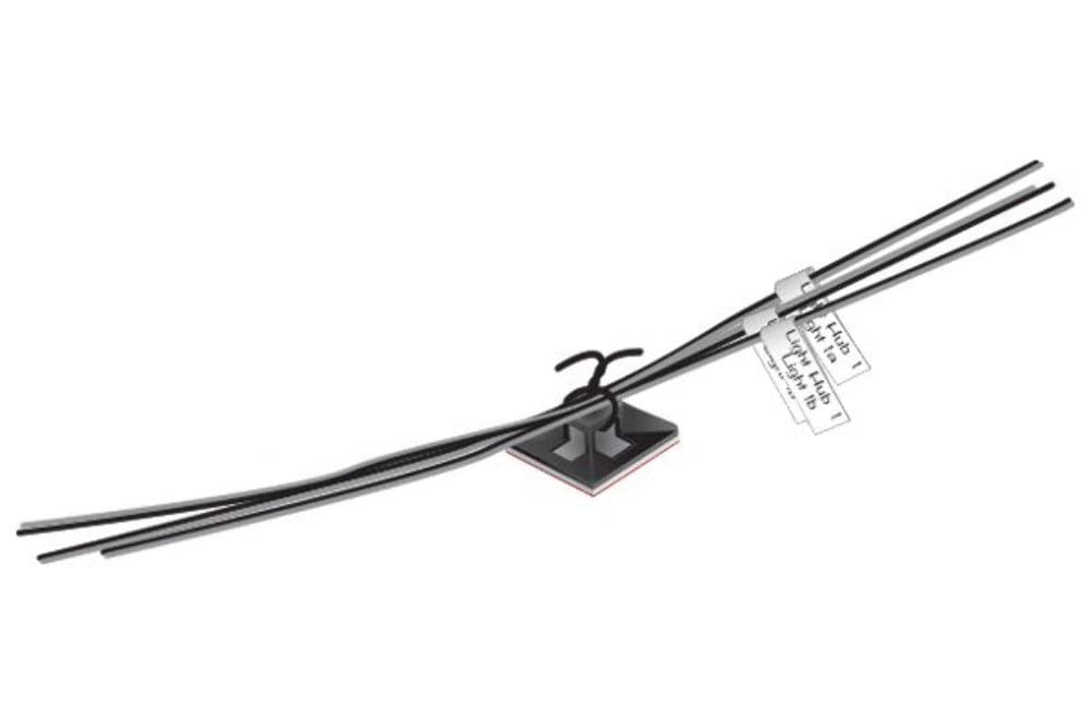 Woodland Scenics Just Plug: Tidy Wire Kit, 12 Wire Mounts, 24 Twist Ties, 20 Labels